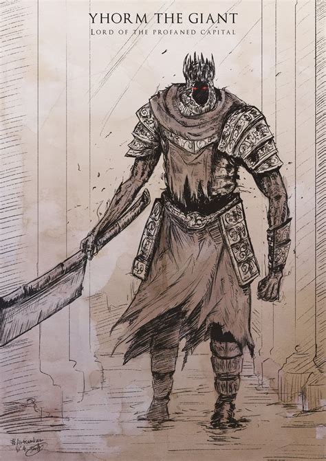 Yhorm the Giant, Lord of the Profaned Capital by LandRoach | Dark souls art, Dark souls artwork ...