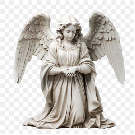 PNG Angel statue white representation | Free PNG - rawpixel