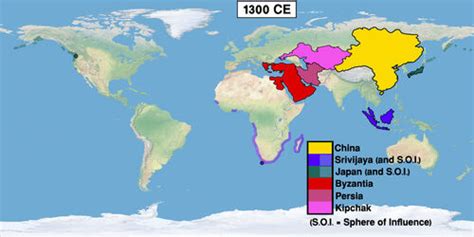 Timeline 1300s (Easternized World) - Alternative History