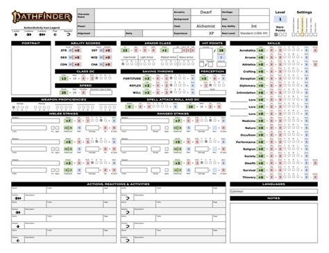 PF2E Simplified Character Sheet (Google Sheets, Auto-Calculating, Beginner-Friendly) : r ...