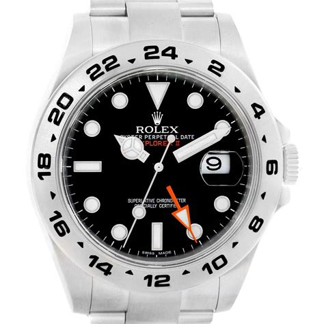 Rolex Explorer II Stainless Steel Black Dial Watch 216570 Box ...