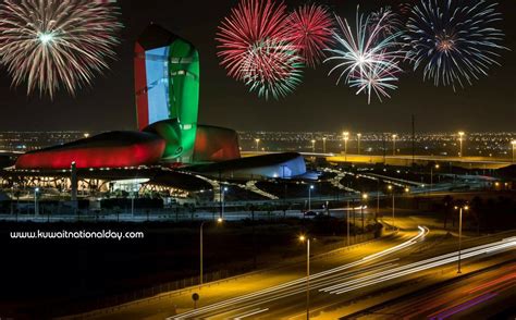 Happy Kuwait National Day Fireworks Show 2025