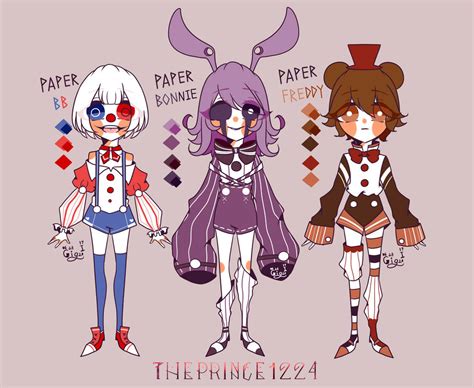 FNAF 2 [Paper Pals] by Theprince1224 on DeviantArt