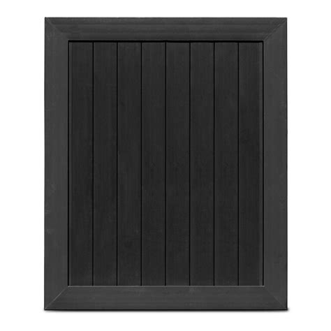 Veranda Pro Series 5 ft. W x 6 ft. H Black Vinyl Anaheim Privacy Fence Gate-154043 - The Home Depot