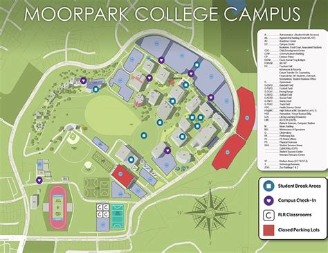 Moorpark College Campus Map: Your Guide To Navigating The Campus - World Map Colored Continents