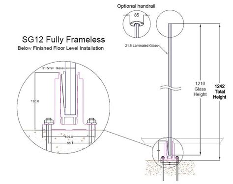 Frameless Glass Balustrades – Below Floor Level | Glass Balustrades