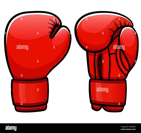 Vector illustration of boxing gloves cartoon isolated Stock Vector ...