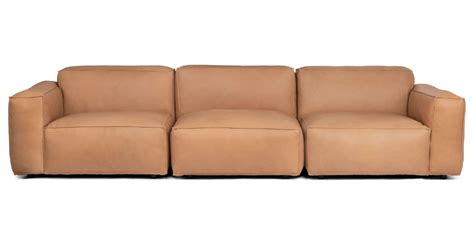 Canyon Tan Solae Leather Modular Sofa | Article | Modular sectional ...