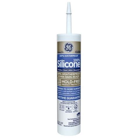 GE Advanced Silicone 2 10.1-oz Clear Silicone Caulk in the Caulk ...