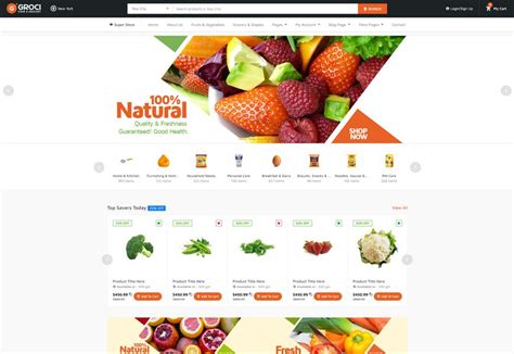 10+ Best Grocery Website Templates 2024 - RadiusTheme