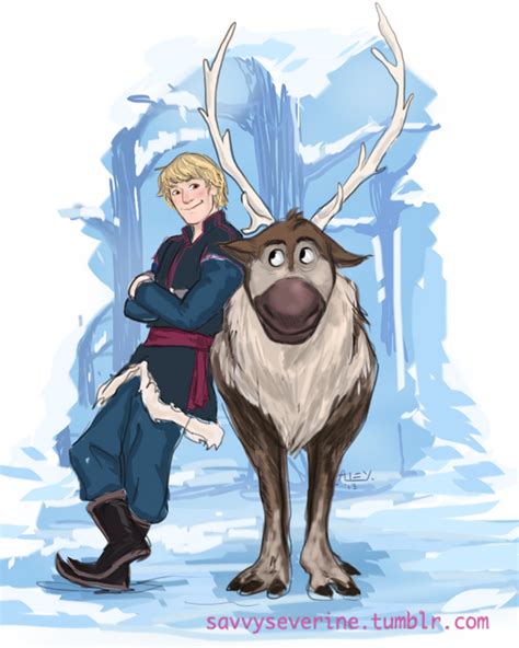 Kristoff and Sven by NothingWasHere on DeviantArt