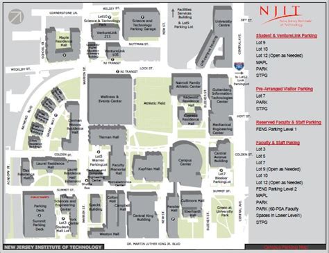 Campus Parking Map | Facility Systems, Photo Identification and Parking ...