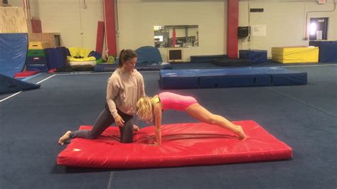 floor drills - back handspring progressions - YouTube