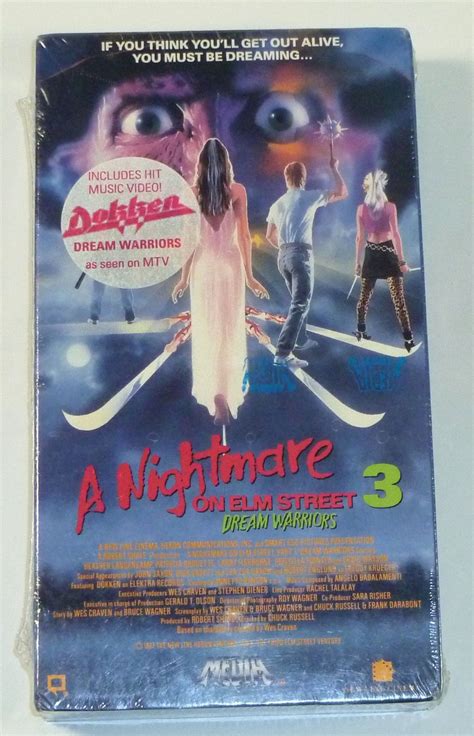 A Nightmare on Elm Street 3 Dream Warriors New VHS Media Freddy Krueger 086112088136 | eBay ...