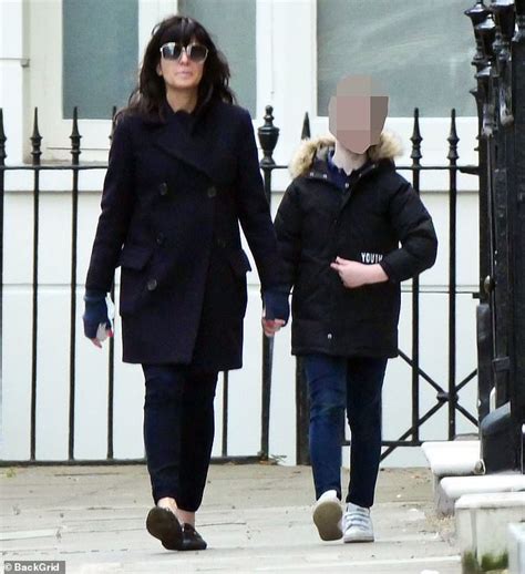 Claudia Winkleman enjoys a stroll with her son Arthur | Daily Mail Online