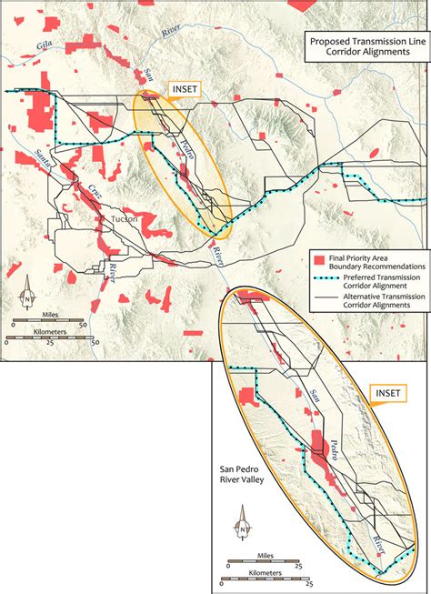 Cultural Resource Priority Areas and Sunzia Southwest Transmission Line... | Download Scientific ...