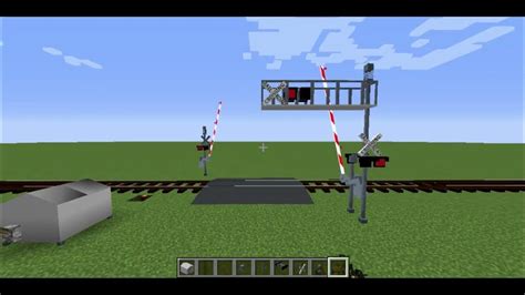 Minecraft Railroad Crossing Tutorial For Immersive Railroading - YouTube