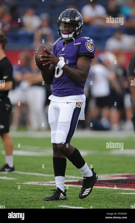 August 2nd, 2018: Ravens #8 Lamar Jackson during the Chicago Bears vs ...