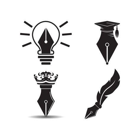 pen tool icon logo vector design 15158935 Vector Art at Vecteezy