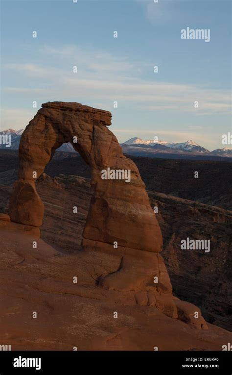 Delicate Arch near sunset Stock Photo - Alamy