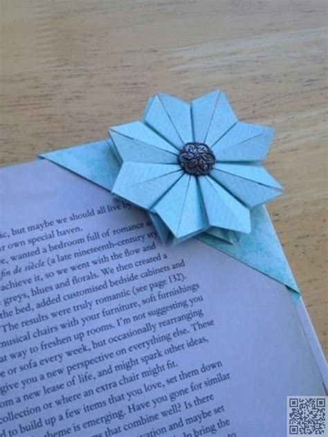 Origami Flower Bookmark | Manualidades origami, Manualidades, Separador ...