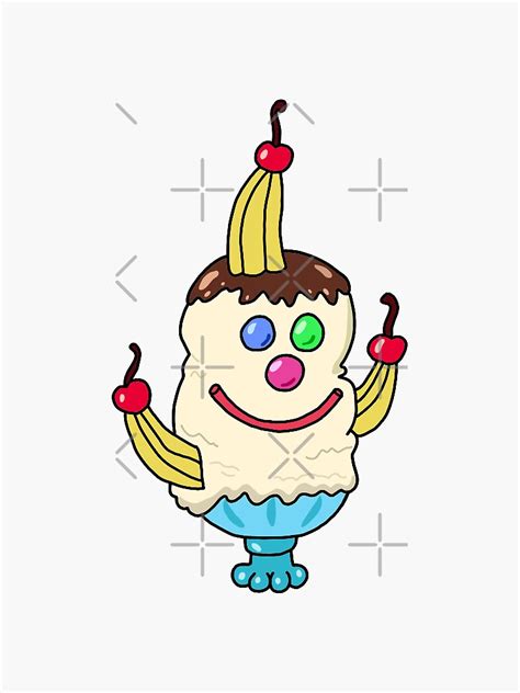 "the ultimate goofy goober sundae" Sticker for Sale by funandquirky ...