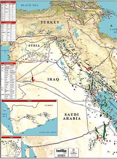 Opars Books | Middle East & South Caspian Oil & Gas Map 2021