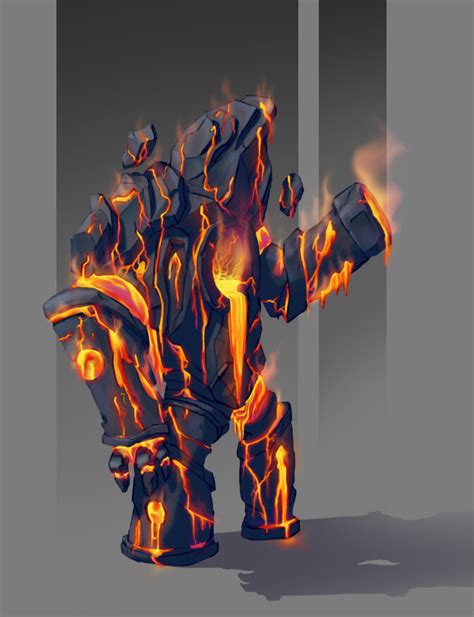 ArtStation - Magma Golem Concept Art