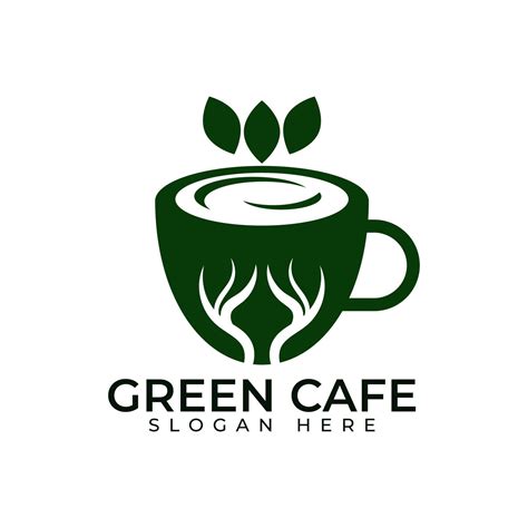 Green tea logo design 7092445 Vector Art at Vecteezy