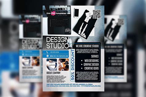 Grid Corporate Studio Flyer Template Free Download | Resource Boy