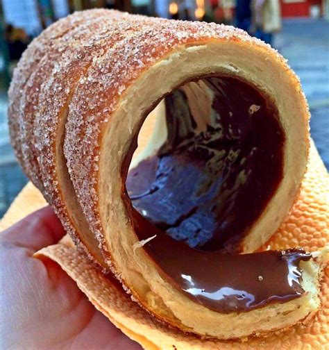 The TRDELNÍK is a traditional sweet pastry from Prague, Czech Republic ...