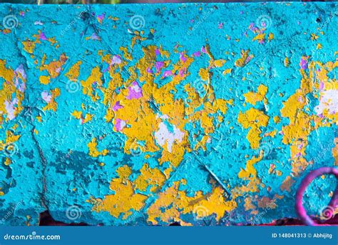 Old Wall Grunge Textured Blue and Yellow Background, Wallpaper ...