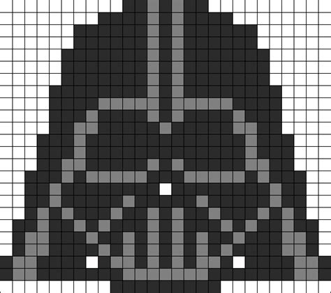 Darth Vader Perler Bead Pattern Pixel Art Modele Pixel Art Image ...