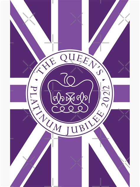 "Platinum Jubilee" Sticker for Sale by Yorkiedesign | Redbubble