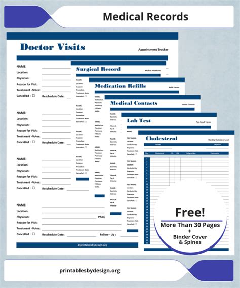 Medical Records | Medical printables, Medical records, Medical binder