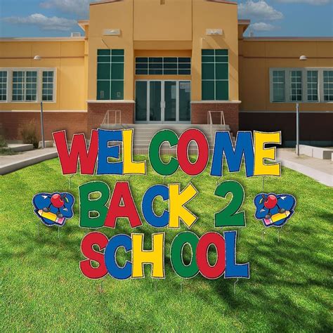 Welcome Back 2 School Yard Sign Quick Set - 10 Pc Set | VictoryStore – VictoryStore.com