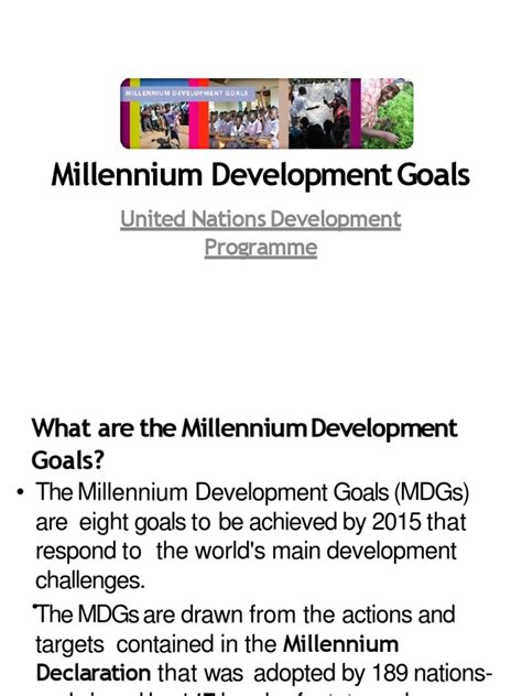 Millennium Development Goals 3RD Q | PDF | Millennium Development Goals ...