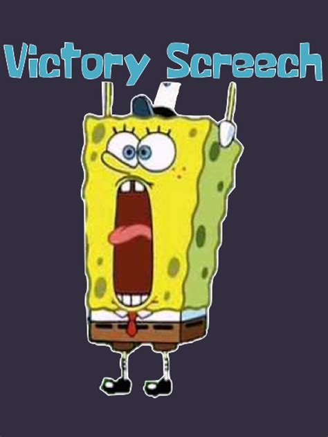 "Spongebob Victory Screech" T-shirt by marcoriccione | Redbubble