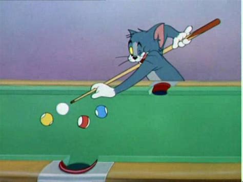 Cue Ball Cat, 1950 | Tom and jerry cartoon, Dogs playing pool, Play pool