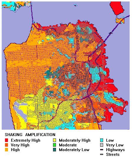 San Francisco Earthquake Map Risk