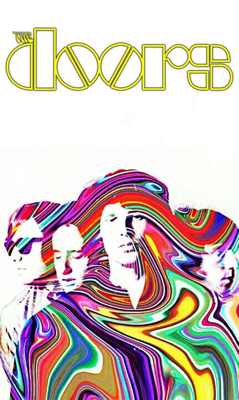 an advertisement for the doors featuring two women with colorful hair and glasses on their heads