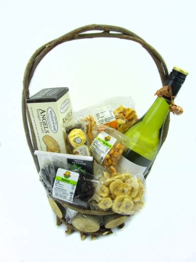 White Wine Basket | Gift Hamper | South Africa Sweet Bouquet