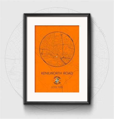 Luton Town Stadium Map Print – The Terrace Store