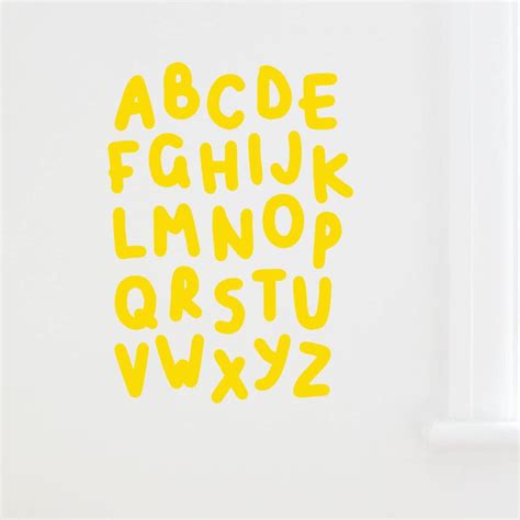 Alphabet Wall Stickers By Little Chip