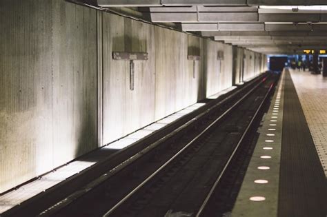 Premium Photo | Railroad station platform