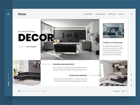 Home Decor Web UI by Umair Tanveer on Dribbble