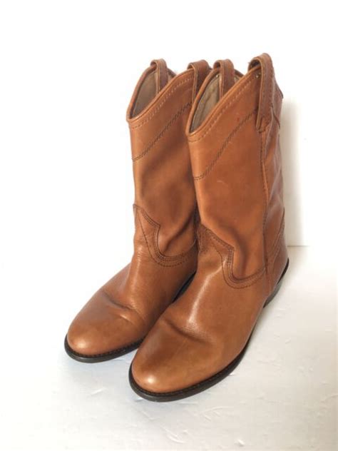 Steve Madden Boots Lasso Western Brown All Leather Size 9 | eBay