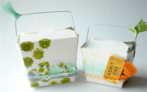 Takeout boxes as gift boxes | Chinese takeout box, Crafts, Fun crafts