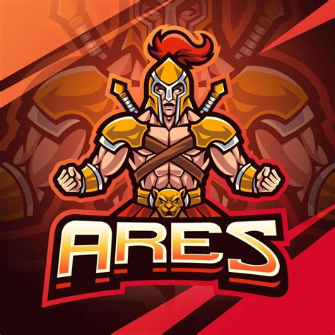 Ares esport mascot logo design 15644104 Vector Art at Vecteezy