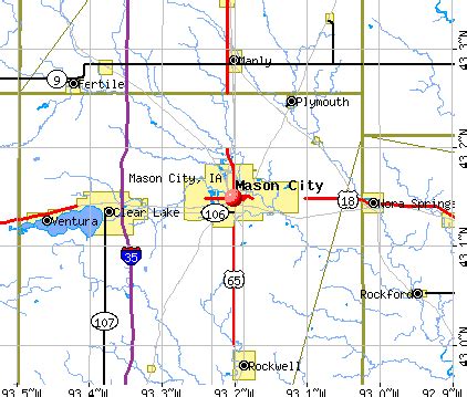 Mason City Iowa Map | Map Of Zip Codes